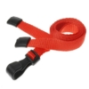 plain lanyard with plastic j clips and safety breakaway 19