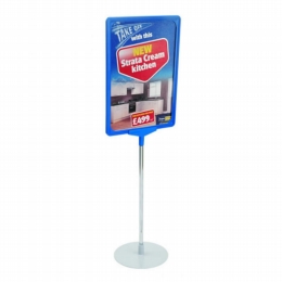 showcard sign stand round base