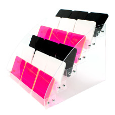 6‑Tier Clear Merchandiser Display for Conference Ribbons