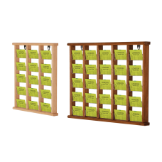Wooden Wall Mounted Ribbon & Card Display