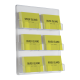 6 Pocket Holder Wall Mounted Ribbon & Business Card Display 6 Pocket Holder Wall Mounted Ribbon & Business Card Display