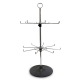 Desktop Lanyard Stand – 16 Hooks, Sleek Chrome Finish Desktop Lanyard Stand – 16 Hooks, Sleek Chrome Finish