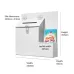 Wall-Mounted or Countertop Suggestion Box with DL Leaflet Holder – White PMMA Acrylic Wall-Mounted or Countertop Suggestion Box with DL Leaflet Holder – White PMMA Acrylic
