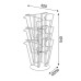 9x A4 Pocket Desktop Revolving Brochure Display 9x A4 Pocket Desktop Revolving Brochure Display