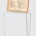 A5 Acrylic Menu Stand A5 Acrylic Menu Stand