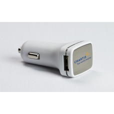 Zip USB Car Charger: Sleek Power, Branded Presence Zip USB Car Charger: Sleek Power, Branded Presence