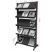 Adjustable 5-Shelf Literature Display Unit – Mobile & Modern Adjustable 5-Shelf Literature Display Unit – Mobile & Modern