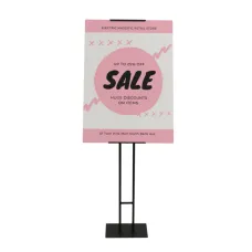 Adjustable Metal Display Easel – Pivoting Sign Holder for A1 & A2 Boards Adjustable Metal Display Easel – Pivoting Sign Holder for A1 & A2 Boards