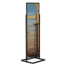 Freestanding Double-Sided Poster Display Stand – Tall, Stylish & Built to Promote