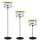 Frameless Black Poster & Sign Holder Stand | Adjustable Heights Frameless Black Poster & Sign Holder Stand | Adjustable Heights