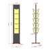 Totem 10 Pocket Floor Standing Magazine Holder – Sleek, Tall & Event-Ready