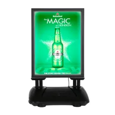 A1 LED Pavement Sign – Illuminated Double-Sided Display for Outdoor Promotions