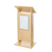 Contemporary Wooden Lectern – Sleek Simplicity for Professional Spaces Contemporary Wooden Lectern – Sleek Simplicity for Professional Spaces