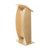 Modern Curved Lectern Beech or Maple Wood Effect Modern Curved Lectern Beech or Maple Wood Effect