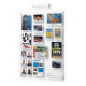 Clear Multi‑Pocket Wall Mounted Information Board – 18 Pocket Portrait Display