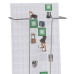 Wire Wall Mounted Brochure Rack – Multi‑Pocket A4/A5 Display