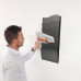 Wall Mounted 7 Pocket Literature Rack – Black Powder Coated Steel Wall Mounted 7 Pocket Literature Rack – Black Powder Coated Steel