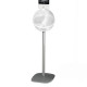 Freestanding Clear Display Sphere with Weighted Aluminum Base — 21cm Sphere, 107cm Total Height Freestanding Clear Display Sphere with Weighted Aluminum Base — 21cm Sphere, 107cm Total Height