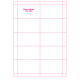 Perforated A4 Badge Inserts 90x55mm Perforated A4 Badge Inserts 90x55mm