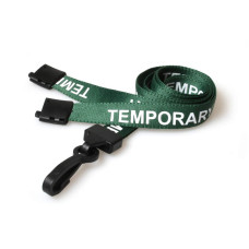 Temporary Green Lanyards Temporary Green Lanyards