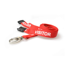 Red "Visitor" Lanyards Red "Visitor" Lanyards