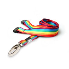Rainbow Lanyards with Safety Breakaway Rainbow Lanyards with Safety Breakaway