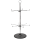 12-Hook Chrome Lanyard Stand – Stylish Organizer for Registration Areas