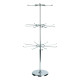 Chrome Table Top Lanyard Display Stand with 24 Rotating Hooks Chrome Table Top Lanyard Display Stand with 24 Rotating Hooks