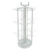 K10 Rotary Countertop Display Stand – 36‑Hook Four‑Sided Organizer