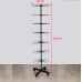 70-Hook Lanyard Carousel Display Stand