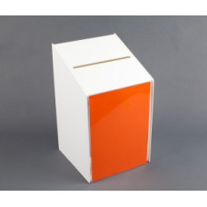 Spacious White Acrylic Suggestion Box – Wall-Mountable or Countertop Use Spacious White Acrylic Suggestion Box – Wall-Mountable or Countertop Use