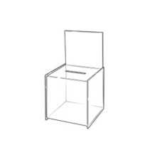 Clear Acrylic Suggestion Box with Large Sign Holder Clear Acrylic Suggestion Box with Large Sign Holder