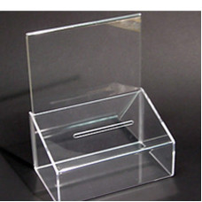 Clear Acrylic Collection Box with A5 Poster Display — Sleek, Space-Saving & Ready to Engage Clear Acrylic Collection Box with A5 Poster Display — Sleek, Space-Saving & Ready to Engage