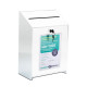Lockable White Acrylic Suggestion & Ballot Box – Secure, Stylish & Versatile