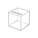 Square Medium Suggestion Box – Clear Acrylic, Countertop Only (205mm) Square Medium Suggestion Box – Clear Acrylic, Countertop Only (205mm)