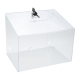 Clear Acrylic Ballot & Suggestion Box – With Optional Lock and Header