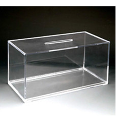 Small Clear Acrylic Suggestion Box – Compact & Desk-Friendly 