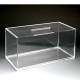 Small Clear Acrylic Suggestion Box – Compact & Desk-Friendly 
