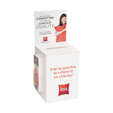 White Acrylic Suggestion Box with A4 Leaflet Holder — Durable, Discreet & Display-Ready White Acrylic Suggestion Box with A4 Leaflet Holder — Durable, Discreet & Display-Ready