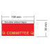 Woven Edge Conference Badge Ribbons – Straight Edge, Limited Colours