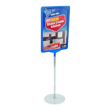Showcard Sign Stand With Round Base Showcard Sign Stand With Round Base