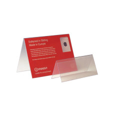 PVC Tent-Shaped Name Card Holder PVC Tent-Shaped Name Card Holder