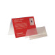 PVC Tent-Shaped Name Card Holder PVC Tent-Shaped Name Card Holder