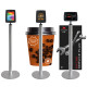 Floor-Standing iPad Holder – Sleek Design with Graphic Display Capability