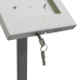 Floor-Standing iPad Holder – Adjustable, Lockable & Sleek Floor-Standing iPad Holder – Adjustable, Lockable & Sleek