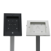 Floor-Standing iPad Holder – Adjustable, Lockable & Sleek Floor-Standing iPad Holder – Adjustable, Lockable & Sleek