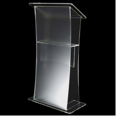 Acrylic Lectern or Podium With Frosted Front Panel Acrylic Lectern or Podium With Frosted Front Panel