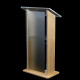 Contemporary Veneered Oak Lectern – Personalised Presence for Corporate Events