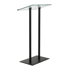 Tempered Glass Podium – Sleek Utility with Branding Versatility