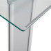 Tempered Glass & Steel Lectern – Contemporary Sophistication for Modern Spaces